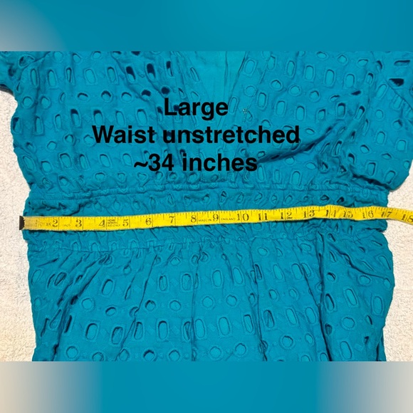 NEW WITH TAG Anthropologie Somerset Maxi Dress Eyelet Edition BLUE - Picture 11 of 13